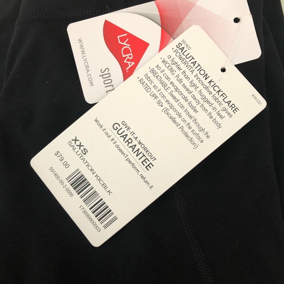 Athleta Pants - Athleta Salutation Kickflare Black XXS Powervita